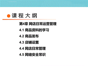 电商运营 第4章 网店日常运营管理ppt课件.ppt