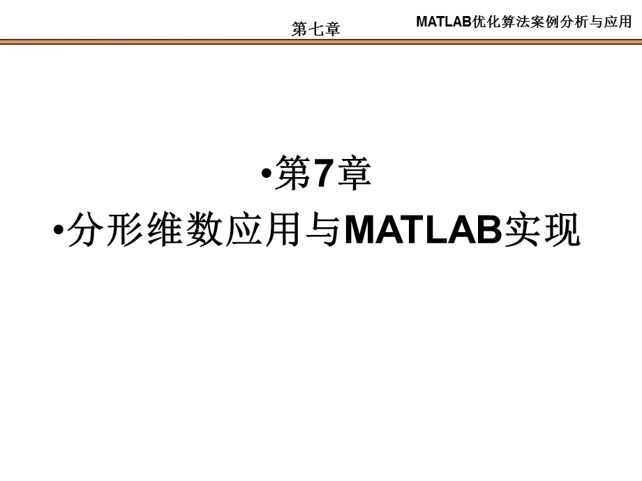 第7章分形维数应用与MATLAB实现ppt课件.ppt_第1页