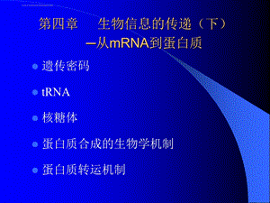 现代分子生物学ppt课件 第四章.ppt