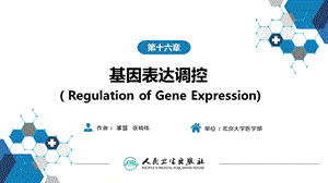 生物化学及分子生物学(人卫第九版) 16基因表达调控ppt课件.ppt