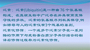 泛素化对蛋白质的调节ppt课件.pptx