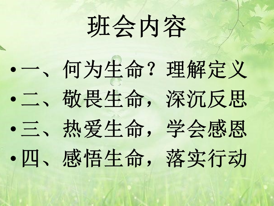 生命教育班会ppt课件.ppt_第2页