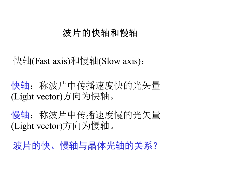 波片 位相延迟器ppt课件.ppt_第2页