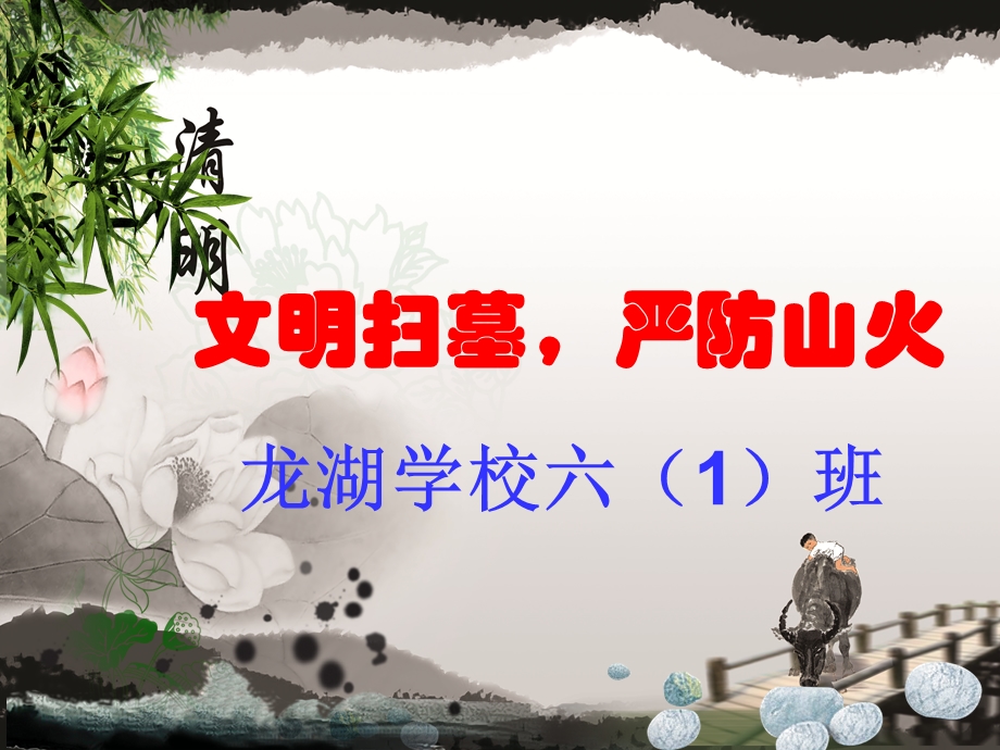 清明节文明祭祀 防火安全主题班会ppt课件.ppt_第1页