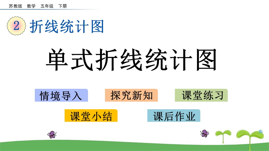 苏教版五下数学2.1 单式折线统计图ppt课件.pptx_第1页