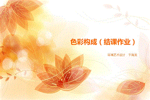 色彩构成 结课作业ppt课件.ppt