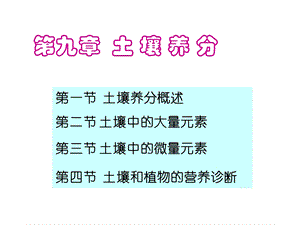 第九章土壤养分ppt课件.ppt