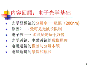 第九章 透射电子显微镜ppt课件.ppt