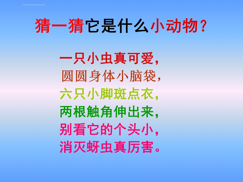 瓢虫的花衣裳课件.ppt_第2页