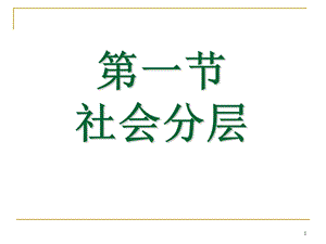 社会分层概述ppt课件.ppt