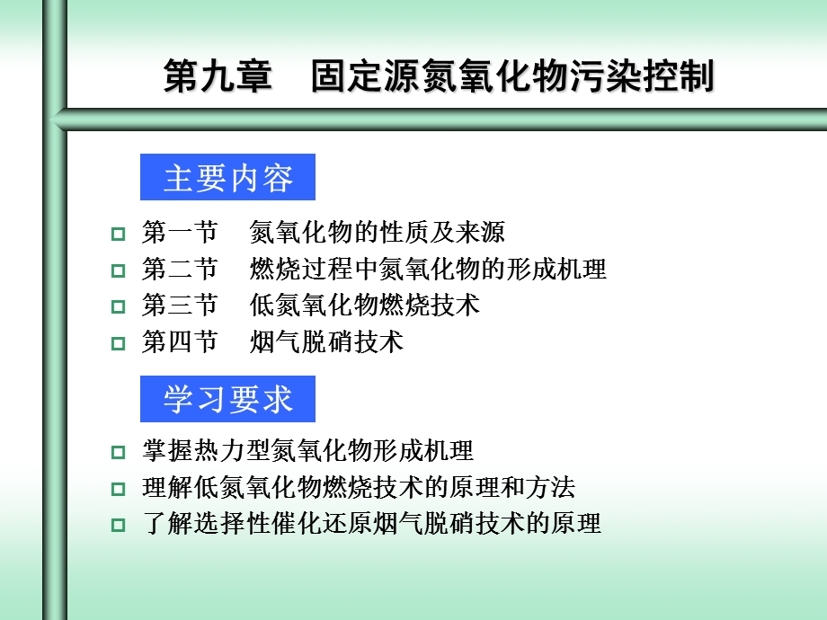 第九章氮氧化物控制ppt课件.ppt_第1页