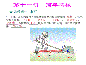 简单机械中考总复习ppt课件.ppt