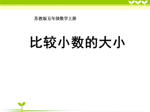 苏教版数学五上《比较小数的大小》课堂讲义ppt课件.ppt