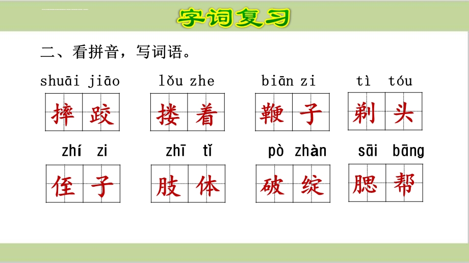 部编人教版五年级下册语文期末第五单元复习ppt课件.ppt_第3页