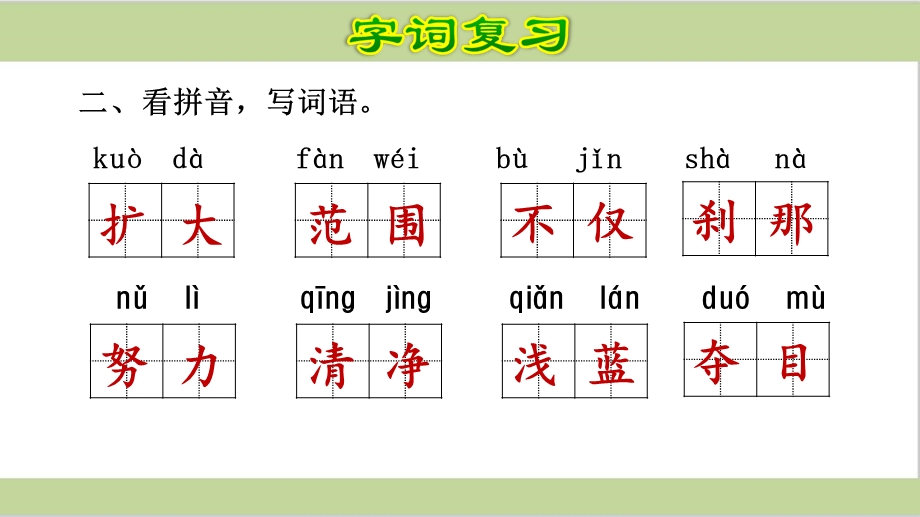 部编人教版四年级下册语文期末第五单元复习ppt课件.ppt_第3页