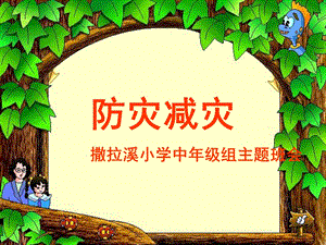 防灾减灾主题班会 ppt课件.ppt