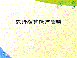 银行结算账户管理培训ppt课件.ppt