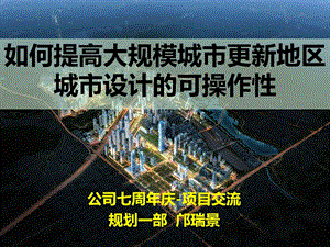 笋岗清水河项目交流——城市设计操作性kppt课件.ppt