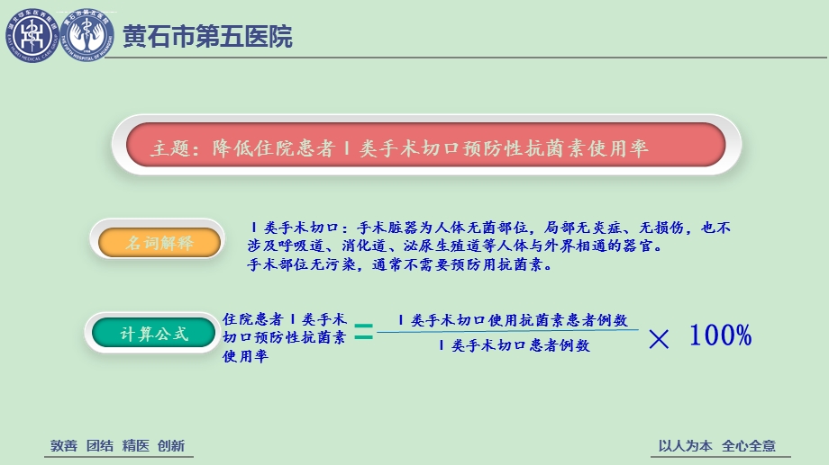 降低住院患者ⅰ类手术切口预防性抗菌药物使用率ppt课件.ppt_第3页