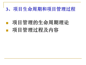 项目生命周期和项目管理过程ppt课件.ppt