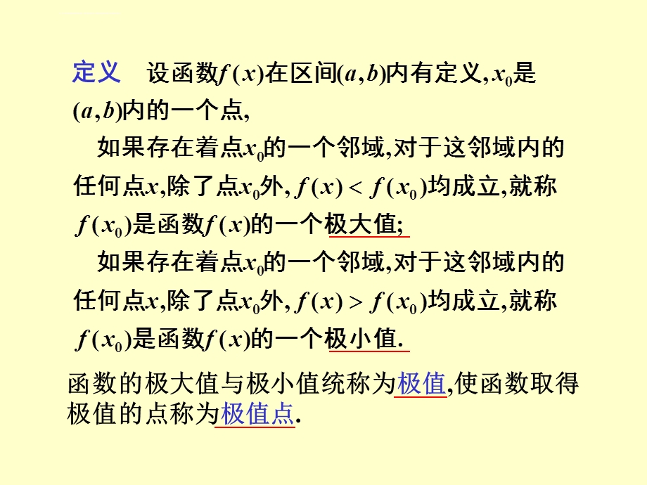 高等数学函数的极值及其求法ppt课件.ppt_第3页