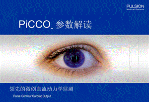 PiCCO参数解读课件.ppt