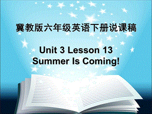 冀教版六年级下册lesson13说课稿课件.ppt