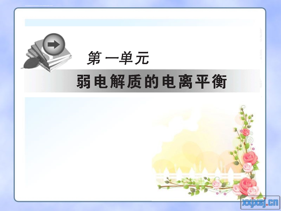 高三复习：弱电解质的电离平衡ppt课件.ppt_第1页