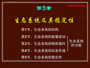 高三生物一轮复习优质ppt课件第5章 生态系统及其稳定性.ppt