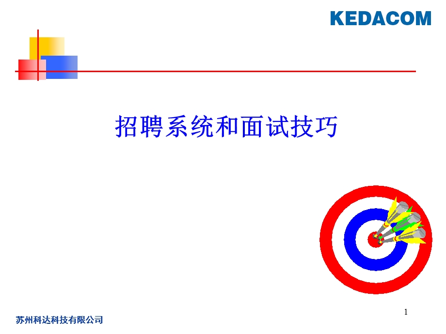 科达科技招聘系统和面试技巧课件.ppt_第1页