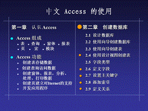 中文ACCESS使用教程课件.ppt