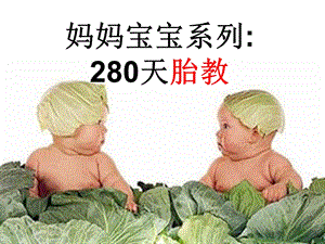 妈妈宝宝系列：280天胎教 (爱的表达+情绪胎教)课件.ppt