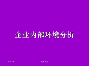 企业内部环境分析课件.ppt