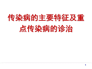 传染病的主要特征及重点传染病的诊治课件.ppt