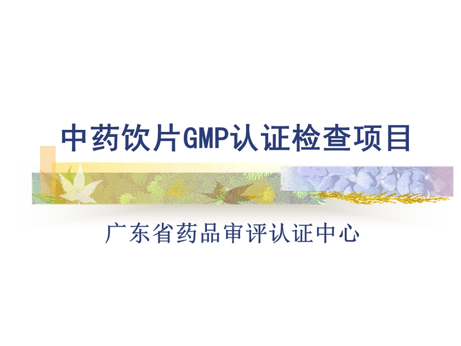 中药饮片GMP认证检查项目课件.ppt_第2页