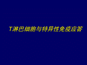 T淋巴细胞与特异性免疫应答课件.ppt