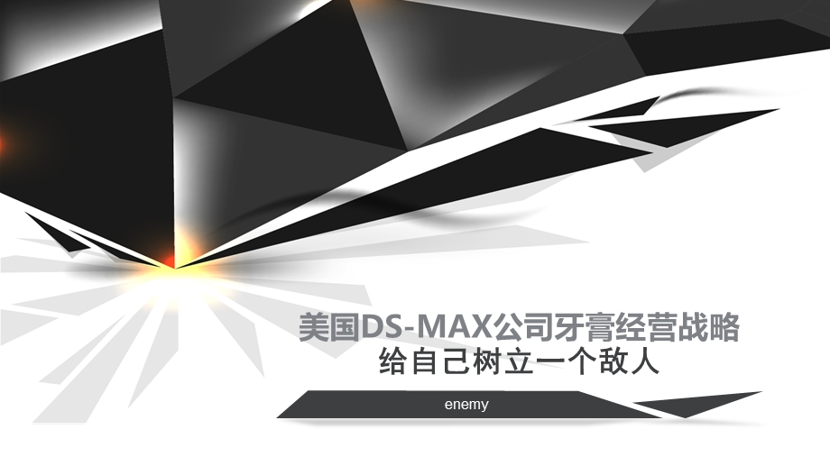 美国DS MAX公司牙膏经营战略课件.pptx_第1页