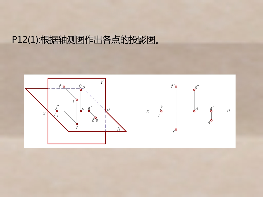 机械制图第2章 几何元素的投影 习题集课件.ppt_第1页