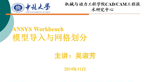 ANSYS Workbench 模型导入与网格划课件.ppt