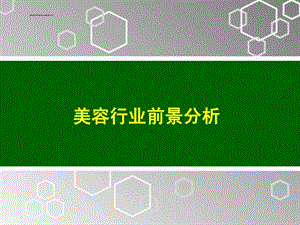 《美容行业前景分析》课件.ppt