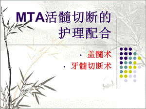 MTA活髓切断的护理配合课件.pptx