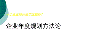 企业如何做年度规划课件.ppt