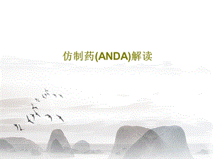 仿制药（ANDA）解读课件.ppt