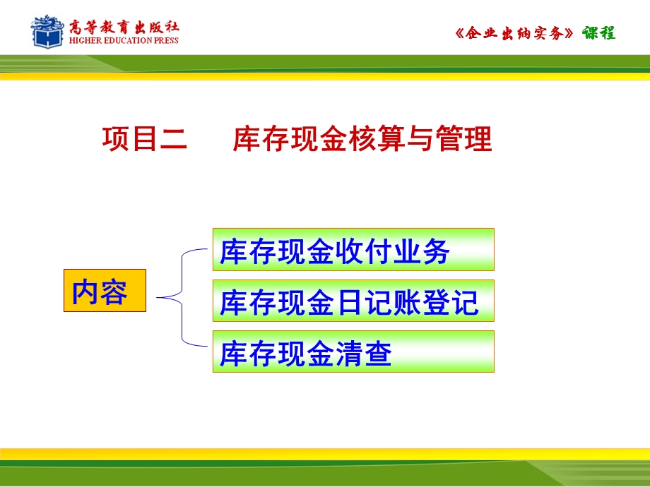 《企业出纳实务》ppt课件项目二库存现金管理.ppt_第2页