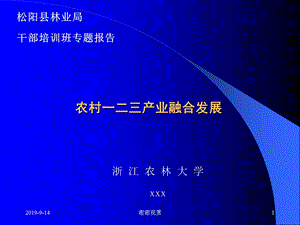 农村一二三产业融合发展课件.ppt