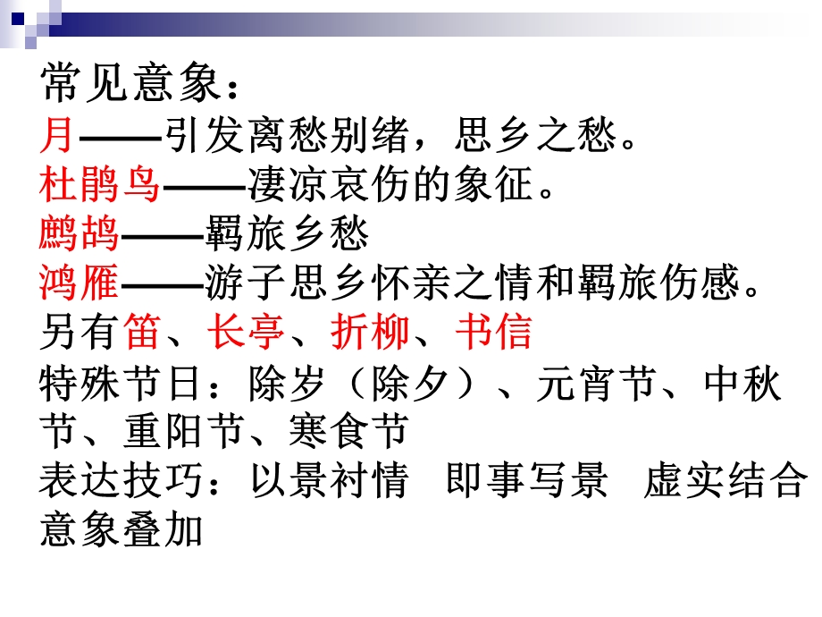 思乡诗鉴赏方法课件.ppt_第3页