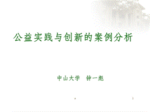 公益实践与创新的案例分析课件.ppt