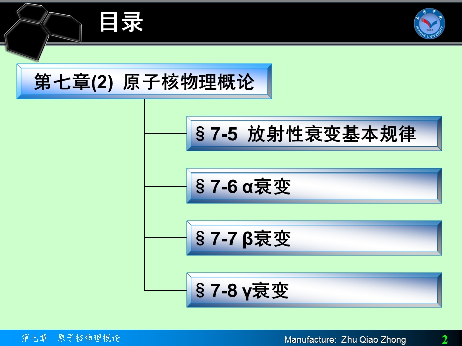 原子物理学第7章原子核物理概论课件.ppt_第2页