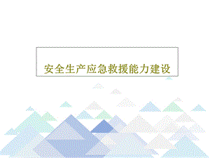 安全生产应急救援能力建设课件.ppt