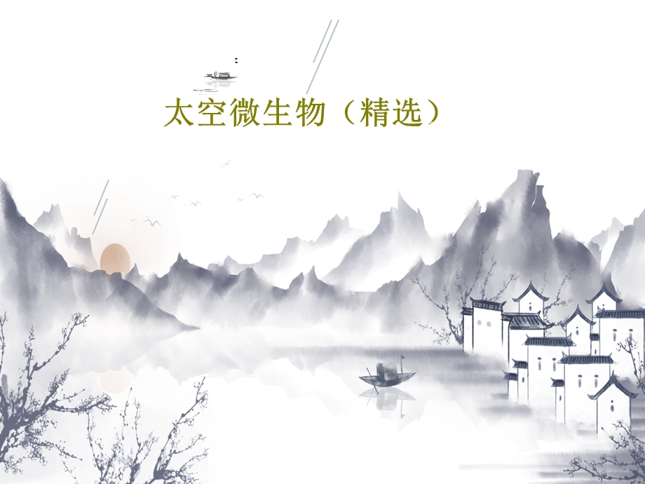 太空微生物（精选）PPT文档课件.ppt_第1页